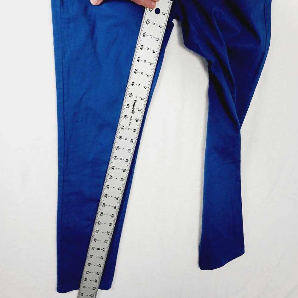 James Jeans, Royal Blue "Twiggy" Jeans, Size 29, Low to Mid Rise (8.5"), Ankle - Picture 11 of 13